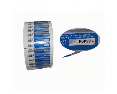 卷裝條碼刮刮貼